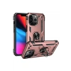 Apple iPhone 13 Pro Max Uyumlu Kılıf Sofya Yüzüklü Silikon Kapak - Rose
