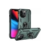 Apple iPhone 13 Pro Max Uyumlu Kılıf Sofya Yüzüklü Silikon Kapak - Yeşil