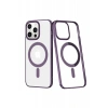 Apple iPhone 13 Pro Uyumlu Kılıf Element Magneticsafe Sert Kapak - Derin Mor