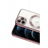 Apple iPhone 13 Pro Uyumlu Kılıf Kross Magneticsafe Kapak - Rose