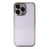 Apple iPhone 13 Pro Uyumlu Kılıf Lensli Silikon - Gold