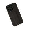 Apple iPhone 13 Pro Uyumlu Kılıf Mega Standlı Silikon - Siyah