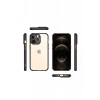 Apple iPhone 13 Pro Uyumlu Kılıf Miami Şeffaf Silikon - Siyah