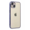 Apple iPhone 13 Uyumlu Kılıf Lensli Silikon - Mor