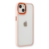 Apple iPhone 14 Plus Uyumlu Kılıf Dora Kapak - Pudra