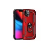 Apple iPhone 14 Plus Uyumlu Kılıf Sofya Yüzüklü Silikon Kapak - Kırmızı