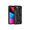 Apple iPhone 14 Plus Uyumlu Kılıf Sofya Yüzüklü Silikon Kapak - Siyah