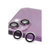 Apple iPhone 14 Plus Uyumlu Raze Metal Kamera Lens - Mor
