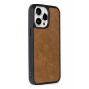 Apple iPhone 14 Pro Max Uyumlu Kılıf Aras Deri Kapak - Taba