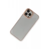 Apple iPhone 14 Pro Max Uyumlu Kılıf Dora Kapak - Pudra
