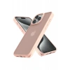 Apple iPhone 14 Pro Max Uyumlu Kılıf Elegant Kapak - Pudra