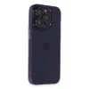 Apple iPhone 14 Pro Max Uyumlu Kılıf Luko Lens Silikon - Siyah