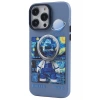 Apple iPhone 14 Pro Max Uyumlu Kılıf Prada Desenli Kapak - Prada Mavi - 1