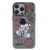 Apple iPhone 14 Pro Max Uyumlu Kılıf Prada Desenli Kapak - Prada Siyah - 1