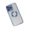 Apple iPhone 14 Pro Max Uyumlu Kılıf Slot Silikon - Mavi