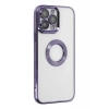 Apple iPhone 14 Pro Max Uyumlu Kılıf Slot Silikon - Mor