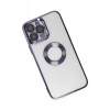 Apple iPhone 14 Pro Max Uyumlu Kılıf Slot Silikon - Mor