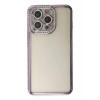 Apple iPhone 14 Pro Uyumlu Kılıf Joke Taşlı Silikon - Mor