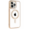 Apple iPhone 14 Pro Uyumlu Kılıf Kronos Magsafe Kapak - Gold