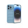 Apple iPhone 14 Pro Uyumlu Kılıf Optimum Silikon - Sky Blue