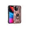Apple iPhone 14 Pro Uyumlu Kılıf Sofya Yüzüklü Silikon Kapak - Rose
