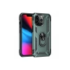 Apple iPhone 14 Pro Uyumlu Kılıf Sofya Yüzüklü Silikon Kapak - Yeşil