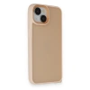 Apple iPhone 14 Uyumlu Kılıf Elegant Kapak - Pudra