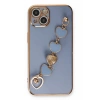 Apple iPhone 14 Uyumlu Kılıf Esila Silikon - Gri