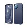 Apple iPhone 14 Uyumlu Kılıf First Silikon - Lacivert