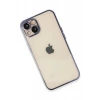 Apple iPhone 14 Uyumlu Kılıf Lensli Silikon - Mor