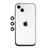 Apple iPhone 14 Uyumlu Shine Kamera Lens - Gümüş