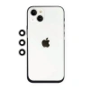 Apple iPhone 14 Uyumlu Shine Kamera Lens - Gümüş