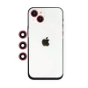 Apple iPhone 14 Uyumlu Shine Kamera Lens - Kırmızı