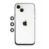 Apple iPhone 14 Uyumlu Shine Kamera Lens - Rainbow