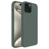 Apple iPhone 15 Plus Kılıf First Silikon - Koyu Yeşil