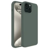 Apple iPhone 15 Plus Kılıf First Silikon - Koyu Yeşil