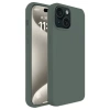 Apple iPhone 15 Plus Kılıf First Silikon - Koyu Yeşil
