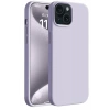 Apple iPhone 15 Plus Uyumlu Kılıf First Silikon - Lila