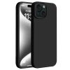 Apple iPhone 15 Plus Uyumlu Kılıf First Silikon - Siyah