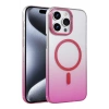 Apple iPhone 15 Pro Max Uyumlu Glossy Magsafe Kapak - Pembe