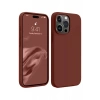 Apple iPhone 15 Pro Max Uyumlu Kılıf First Silikon - Bordo