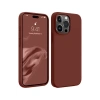 Apple iPhone 15 Pro Max Uyumlu Kılıf First Silikon - Bordo