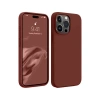 Apple iPhone 15 Pro Max Uyumlu Kılıf First Silikon - Bordo