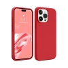 Apple iPhone 15 Pro Max Uyumlu Kılıf First Silikon - Kırmızı