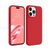 Apple iPhone 15 Pro Max Uyumlu Kılıf First Silikon - Kırmızı