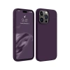 Apple iPhone 15 Pro Max Uyumlu Kılıf First Silikon - Mürdüm