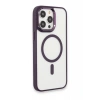 Apple iPhone 15 Pro Max Uyumlu Kılıf Room Magneticsafe Silikon - Derin Mor