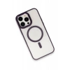 Apple iPhone 15 Pro Max Uyumlu Kılıf Room Magneticsafe Silikon - Derin Mor