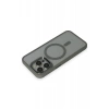 Apple iPhone 15 Pro Max Uyumlu Kılıf Room Magneticsafe Silikon - Gri