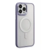 Apple iPhone 15 Pro Max Uyumlu Kılıf Room Magneticsafe Silikon - Lila